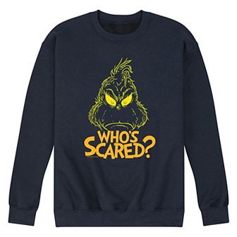Men's Dr. Seuss Grinch Who's Scared Fleece Sweatshirt