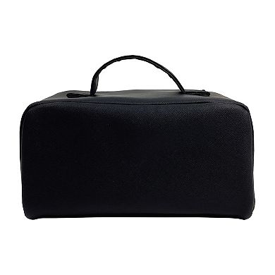 Diagonal Zip Makeup Bag