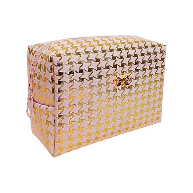 2-Piece Light Pink Makeup Bag Set