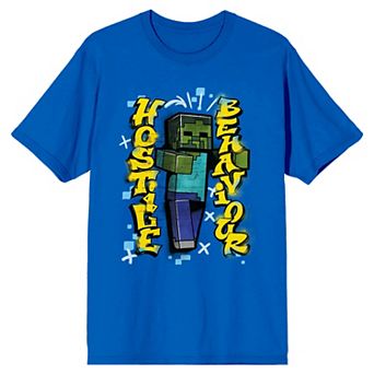Men's Minecraft Cursed Zombie Short Sleeve Graphic Tee