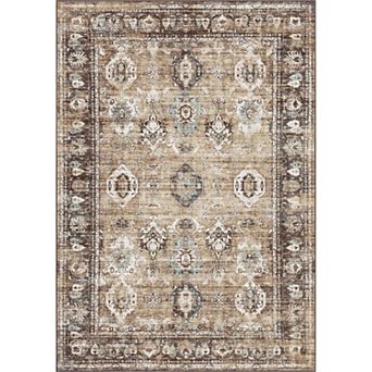 Well Woven Elle Basics Intrigue Grey Tribal Medallion Area Rug