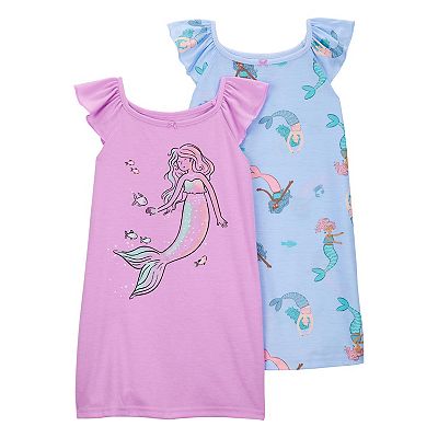 Toddler Girl Carter's 2-Pack Mermaid Nightgowns