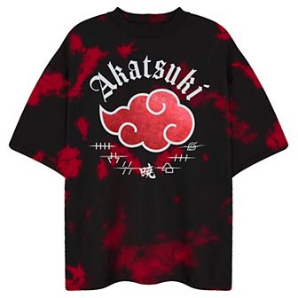 Men's Naruto Akatsuki Cloud Crewneck Graphic Tee
