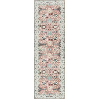Well Woven Elle Basics Gala Black Vintage Botanical Oriental Area Rug