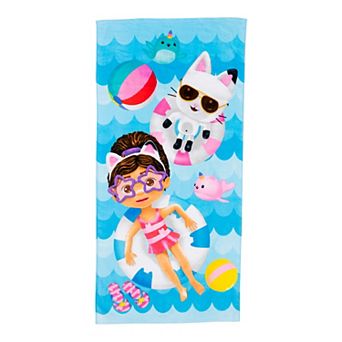 Gabby's Dollhouse Kids Beach Towel