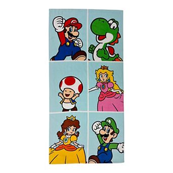 Mario Peach Friends Kids Beach Towel