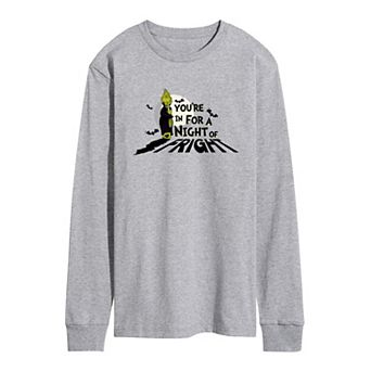 Men's Dr. Seuss Grinch You're In For A Night Long Sleeve Graphic Tee