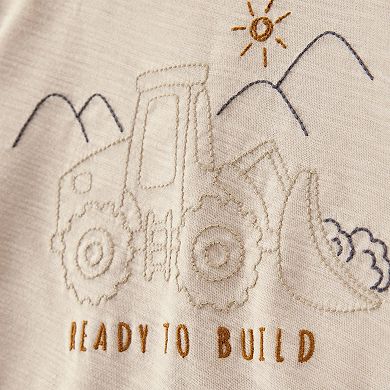 Toddler Boys Carter's 2-Piece Construction Tee & Shorts Set