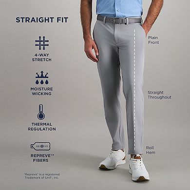 Men's Haggar® Sport Travel Performance Straight Fit Flat Front Pants