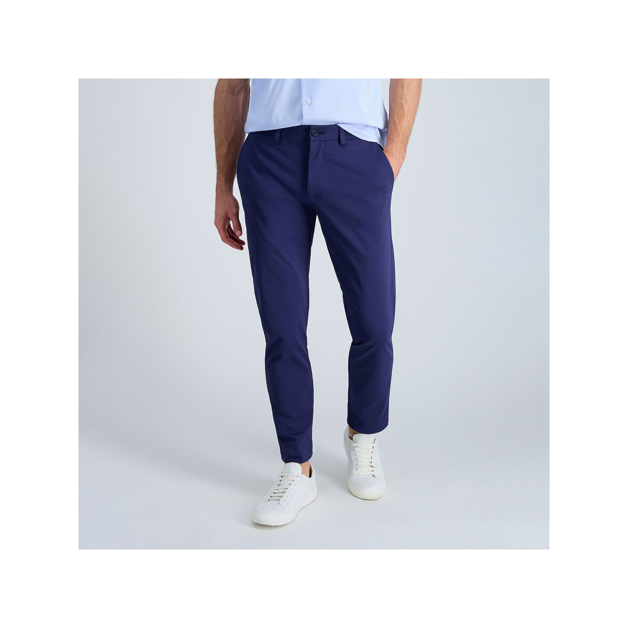 Mens Haggar® Sport Travel Performance Straight Fit Flat Front Pants, Size