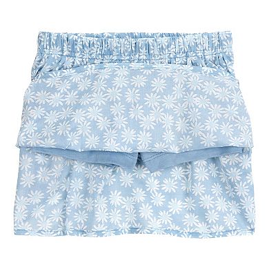 Toddler Girl Carter's Daisy Floral Skort and Ruffle Tank Top 2-Piece Set
