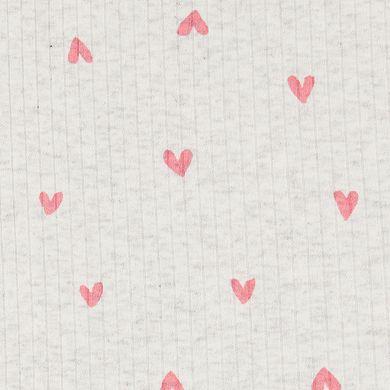 Toddler Girl Carter's Heart Top and Lettuce Hem Short 2-Piece Set