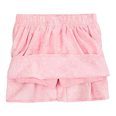 Toddler Girl Carter's 2-Piece Top & Print Skort Set