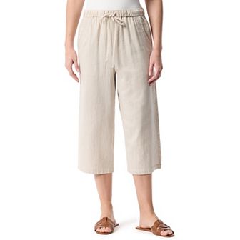 Women's Gloria Vanderbilt Drawstring Waist Wide Leg Capris