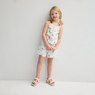 Girls 4-8 Carter's Palm Tree Floral Tank Top and Short 2 pc Set