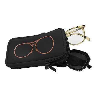 MYTAGALONGS Double Eyeglass Travel Case