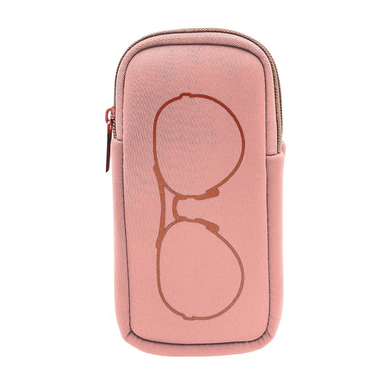 MYTAGALONGS Double Eyeglass Travel Case, Blush