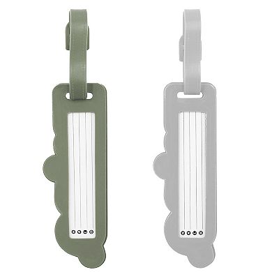 MYTAGALONGS Jumbo Rubber Luggage Tags "Mine" 2-Piece Set
