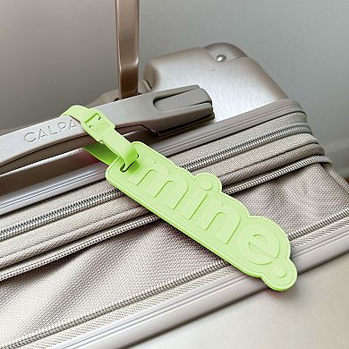 MYTAGALONGS Jumbo Rubber Luggage Tags "Mine" 2-Piece Set