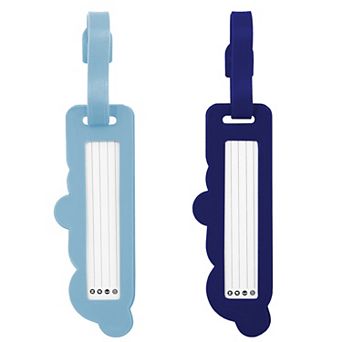 MYTAGALONGS Jumbo Rubber Luggage Tags "Mine" 2 pc Set