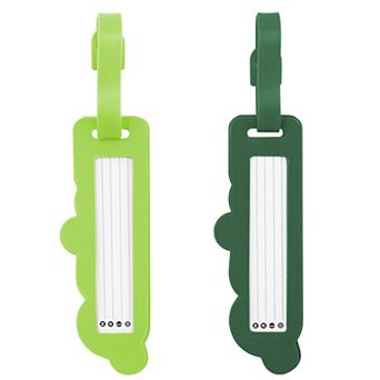 MYTAGALONGS Jumbo Rubber Luggage Tags "Mine" 2 pc Set