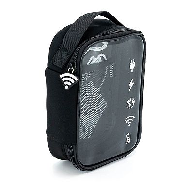 MYTAGALONGS Clear-Faced Electronics Organizer Travel Case