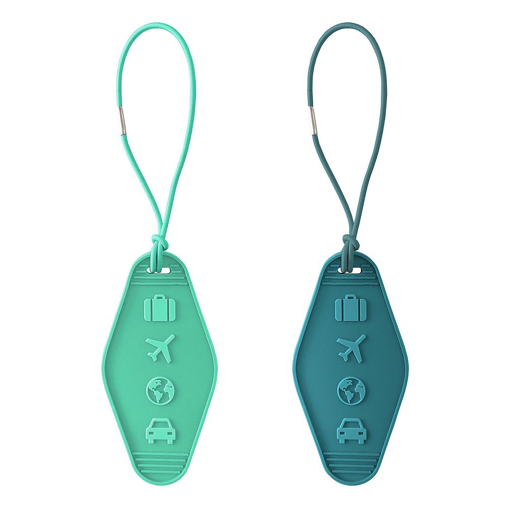 MYTAGALONGS Vintage Hotel Key Luggage Tags 2-Piece Set