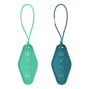 MYTAGALONGS Vintage Hotel Key Luggage Tags 2 pc Set