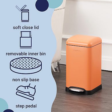 Betty Retro Mini 3.2-gallon Step-open Trash Can