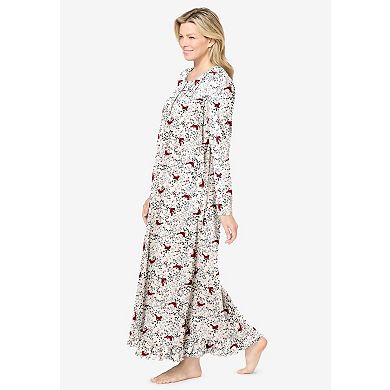 Dreams & Co. Plus Size Long-Sleeve Gown