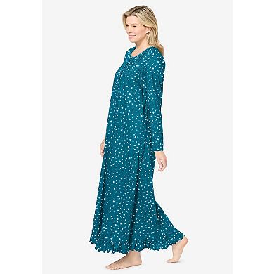 Dreams & Co. Plus Size Long-Sleeve Gown