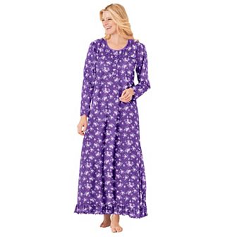 Dreams & Co. Plus Size Long-Sleeve Gown