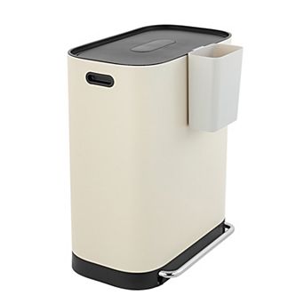 Beni Kitchen Trash/recycling 16-gallon Double-bucket Step Trash Can With Odor Filter And Lid Support