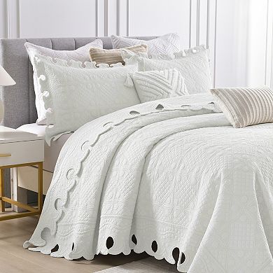 Marcielo 3 Piece 100% Cotton Oversized Quilt Bedspread Set