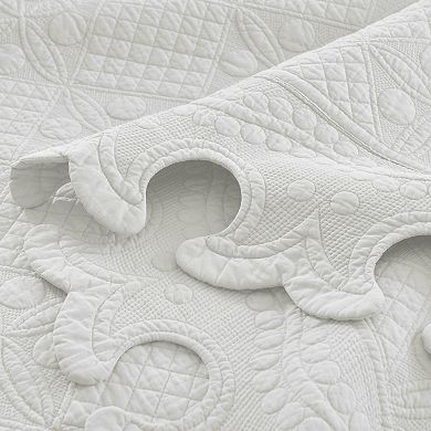 Marcielo 3 Piece 100% Cotton Oversized Quilt Bedspread Set