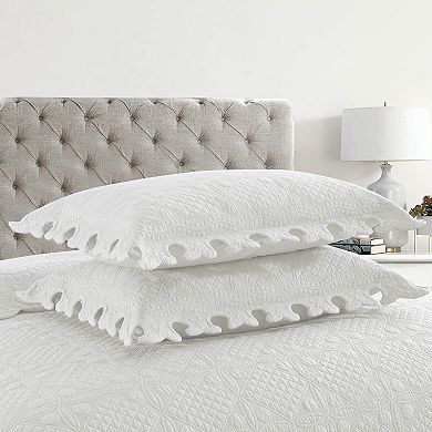 Marcielo 3 Piece 100% Cotton Oversized Quilt Bedspread Set