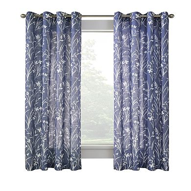 Bradford Floral Printed Top Panel With 8 Grommets