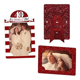 Big Dot Of Happiness We Still Do 40th Wedding Anniversary Party 4x6 Paper Photo Frames 12 ct
