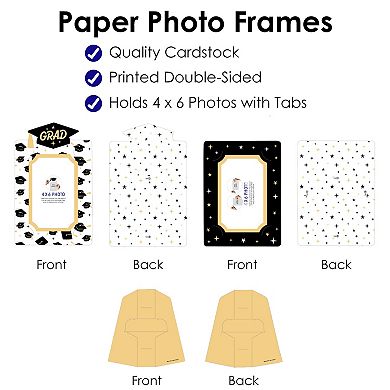 Big Dot Of Happiness Goodbye High School, Hello College Party 4x6 Paper Photo Frames 12 Ct