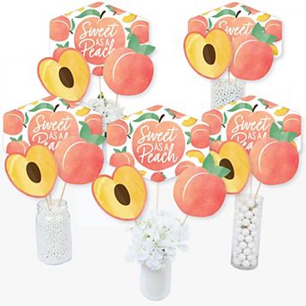 Big Dot Of Happiness Sweet As A Peach Fruit Baby Shower Birthday Party Table Toppers 15 ct