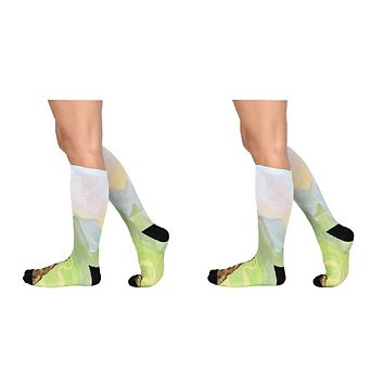 Sierra Socks Hikers Haven Pattern Coolmax Socks, Nature Collection For Men & Women Knee High Socks