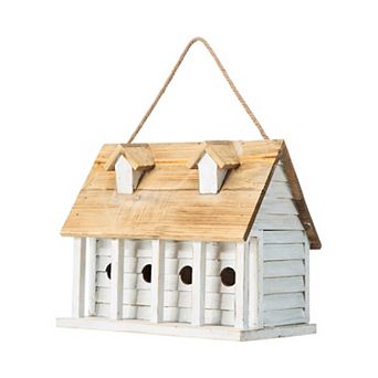 Glitzhome 14.25”l Wood Hanging Birdhouse For Outdoors