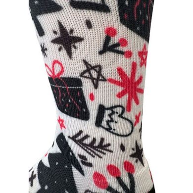 Christmas Holiday Colorful Coolmax Crew Socks For Men & Women