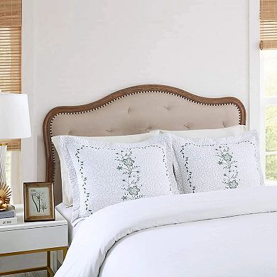 Marcielo 2 Pcs Embroidered Pillow Shams