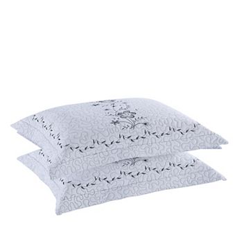 Marcielo 2 pc Embroidered Pillow Shams