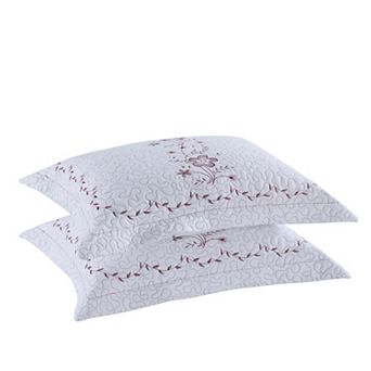 Marcielo 2 pc Embroidered Pillow Shams