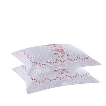 Marcielo 2 pc Embroidered Pillow Shams