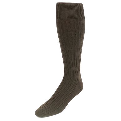 Men's Combed Cotton Crew Socks, Business Casual Footwear