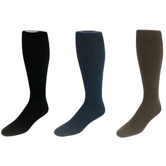 Men's Combed Cotton Crew Socks, Business Casual Footwear