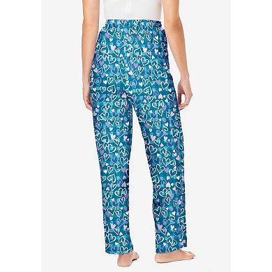 Dreams & Co. Plus Size Knit Sleep Pant